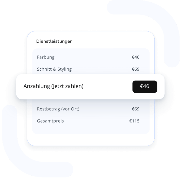 friseur und kosmetik terminplaner app - termine von web, instagram und telefonanrufen verwalten