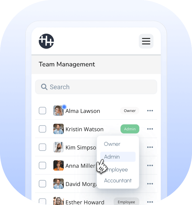 online salon management software - managing rights