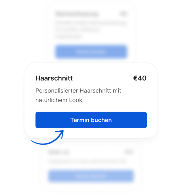 Selbstbuchung mit Online-Buchungssystem für Salons