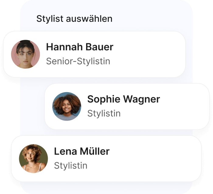 Online-Buchungssystem für Salons - Wählen Sie Ihren Stylisten