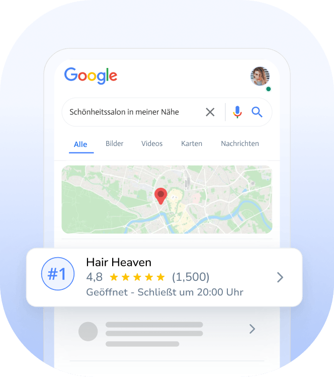 Online-Buchungssystem für Schönheitssalons - SEO optimieren Sie Ihre Website und erreichen Sie Platz 1 auf Google