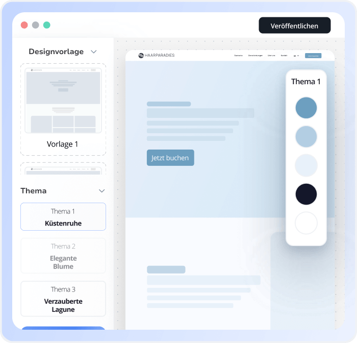 Salon Website Vorlage