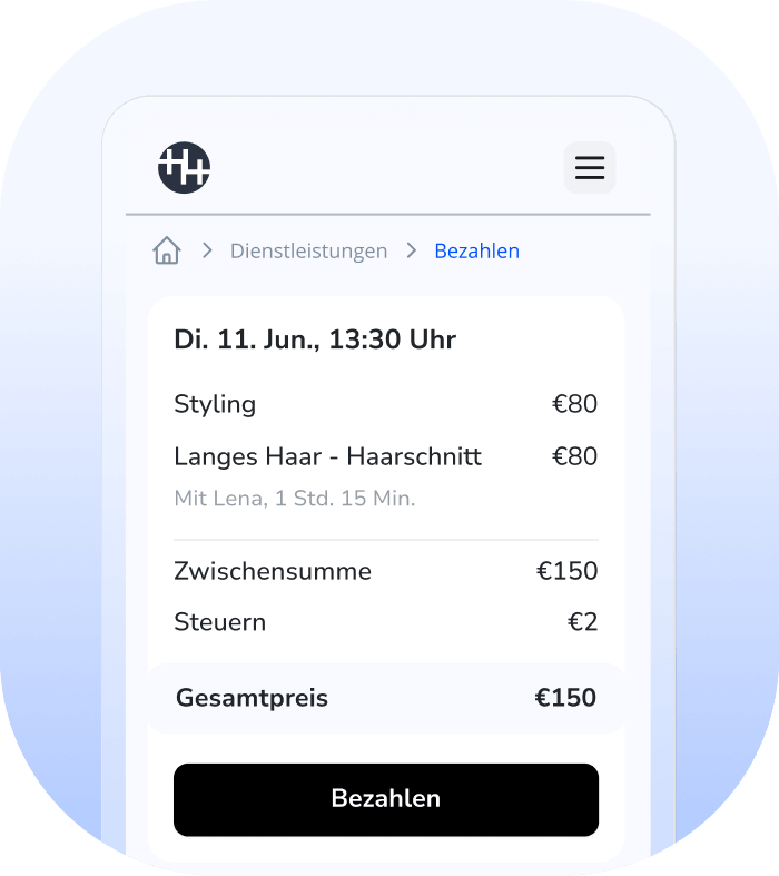 beste Friseur und Kosmetik Website mit integrierter Selbstbuchung
