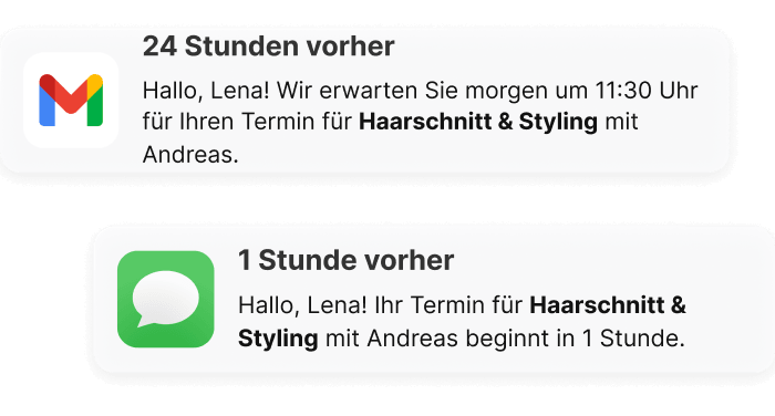 Salon-Terminplanungssoftware mit Bestätigungserinnerungen