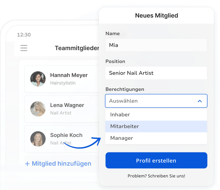 Salon-Management-Software für Ihr Team