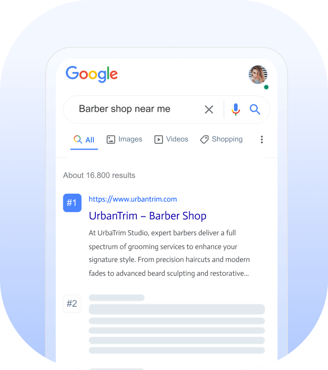 barbershop website templates
