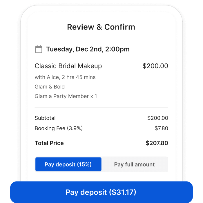 deposits plus online salon scheduling