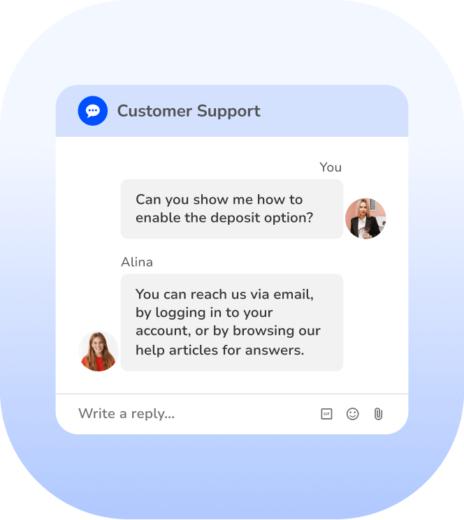 salon management customer support