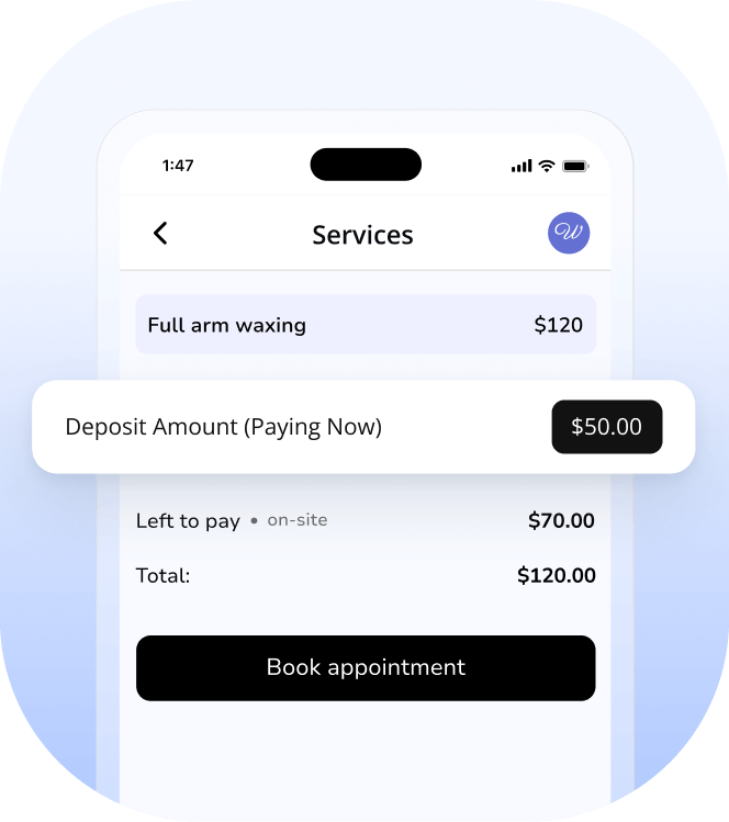 hair removal salon appointment app