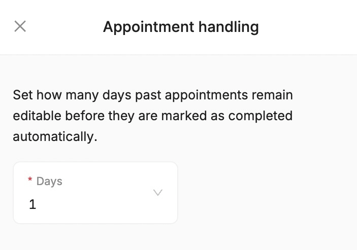 how to edit past appointments