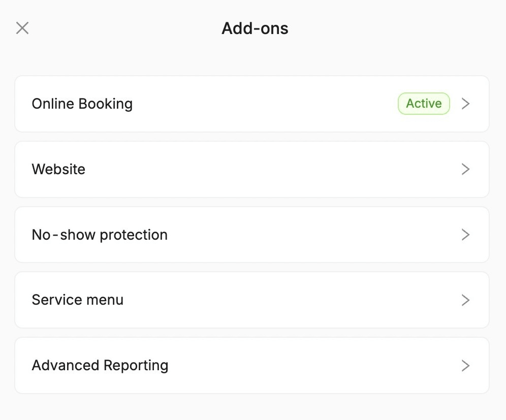 view what add-ons are activated