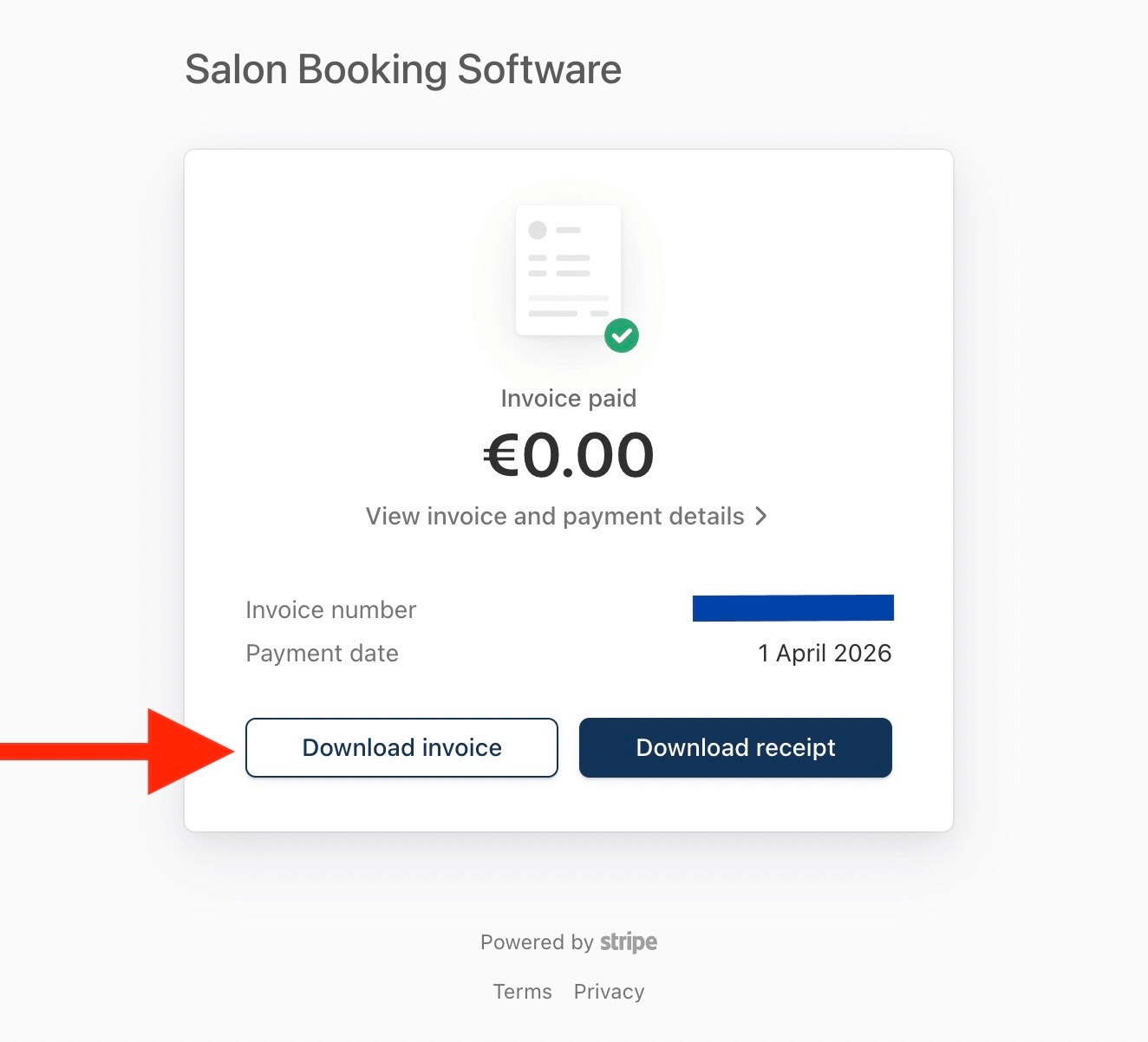 how to download an invoice