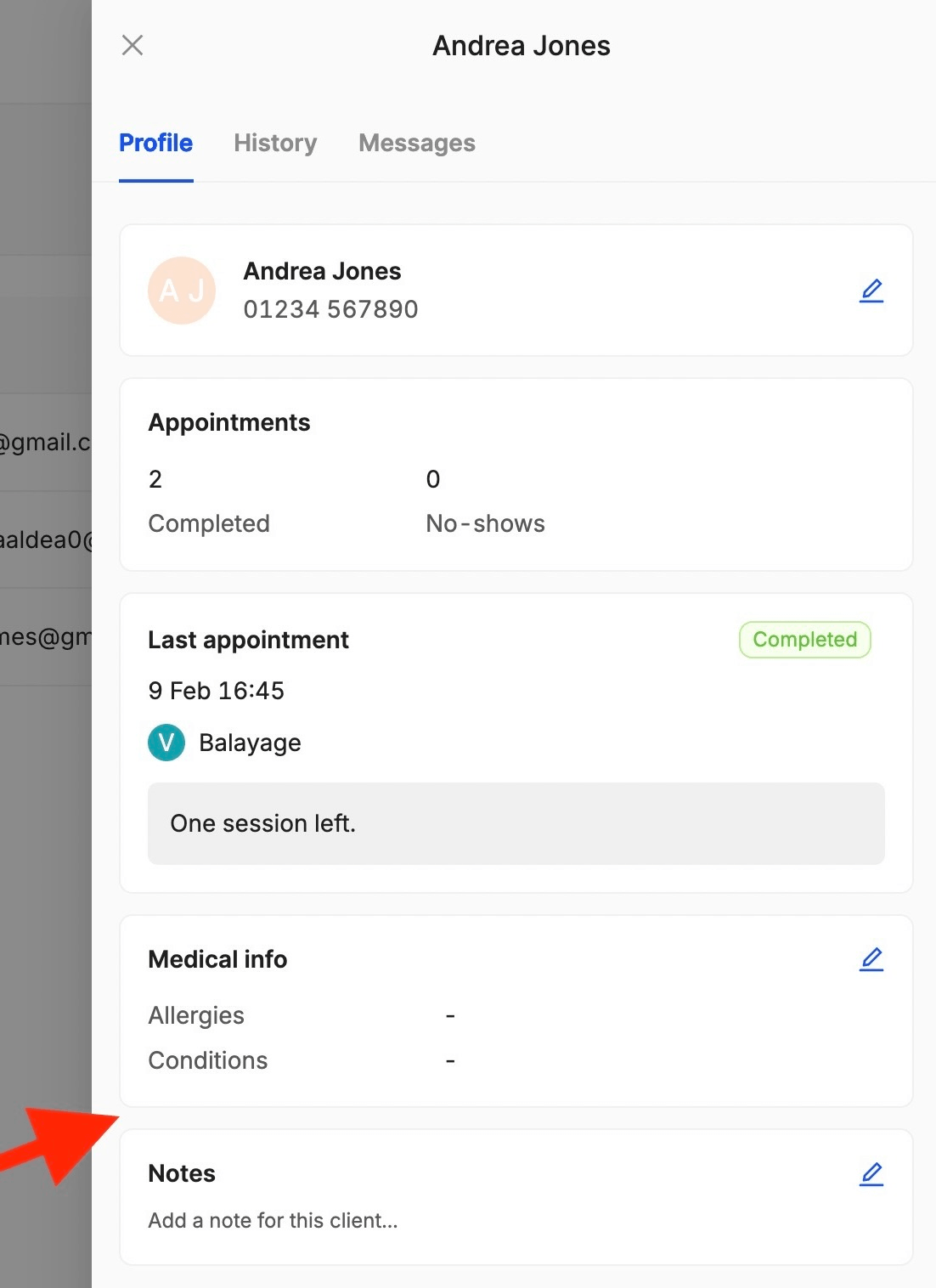 how to add notes to customers