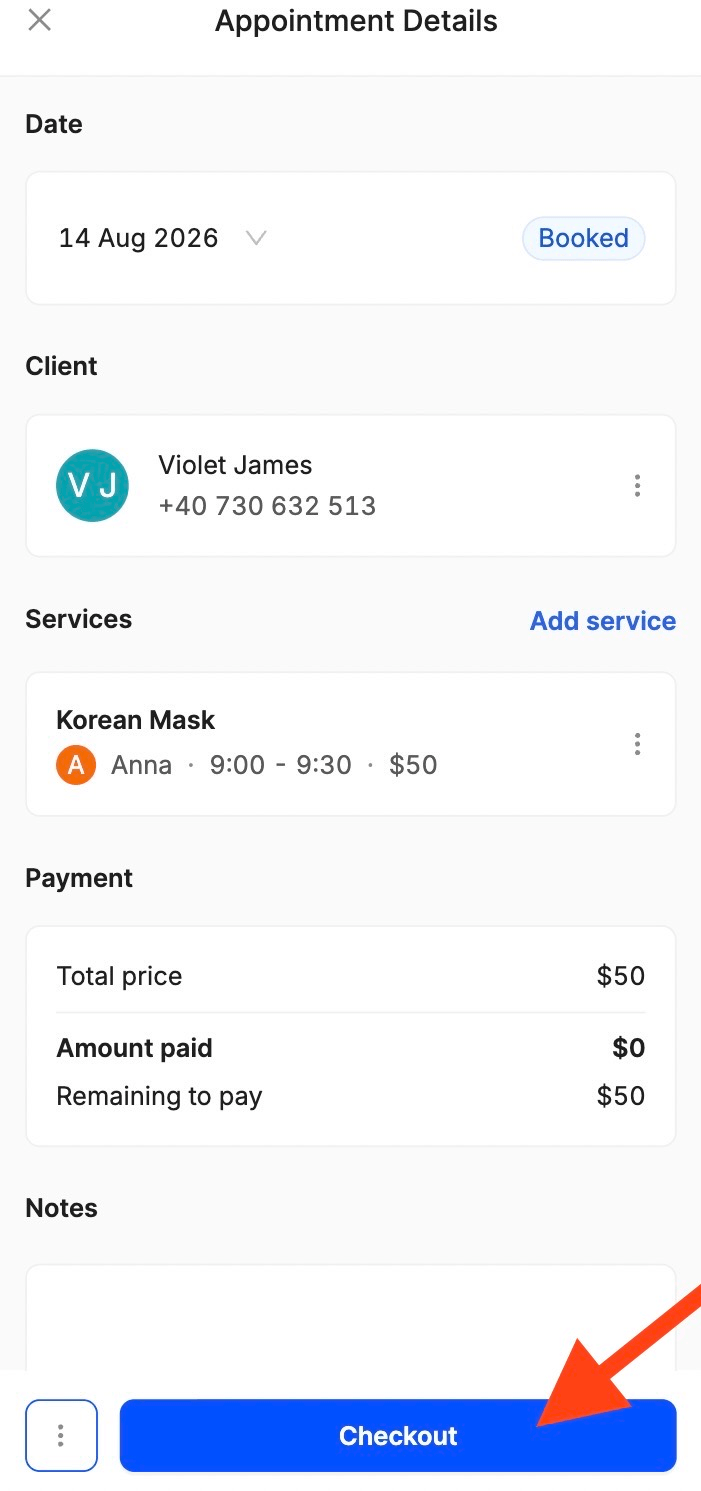 how to check a client out