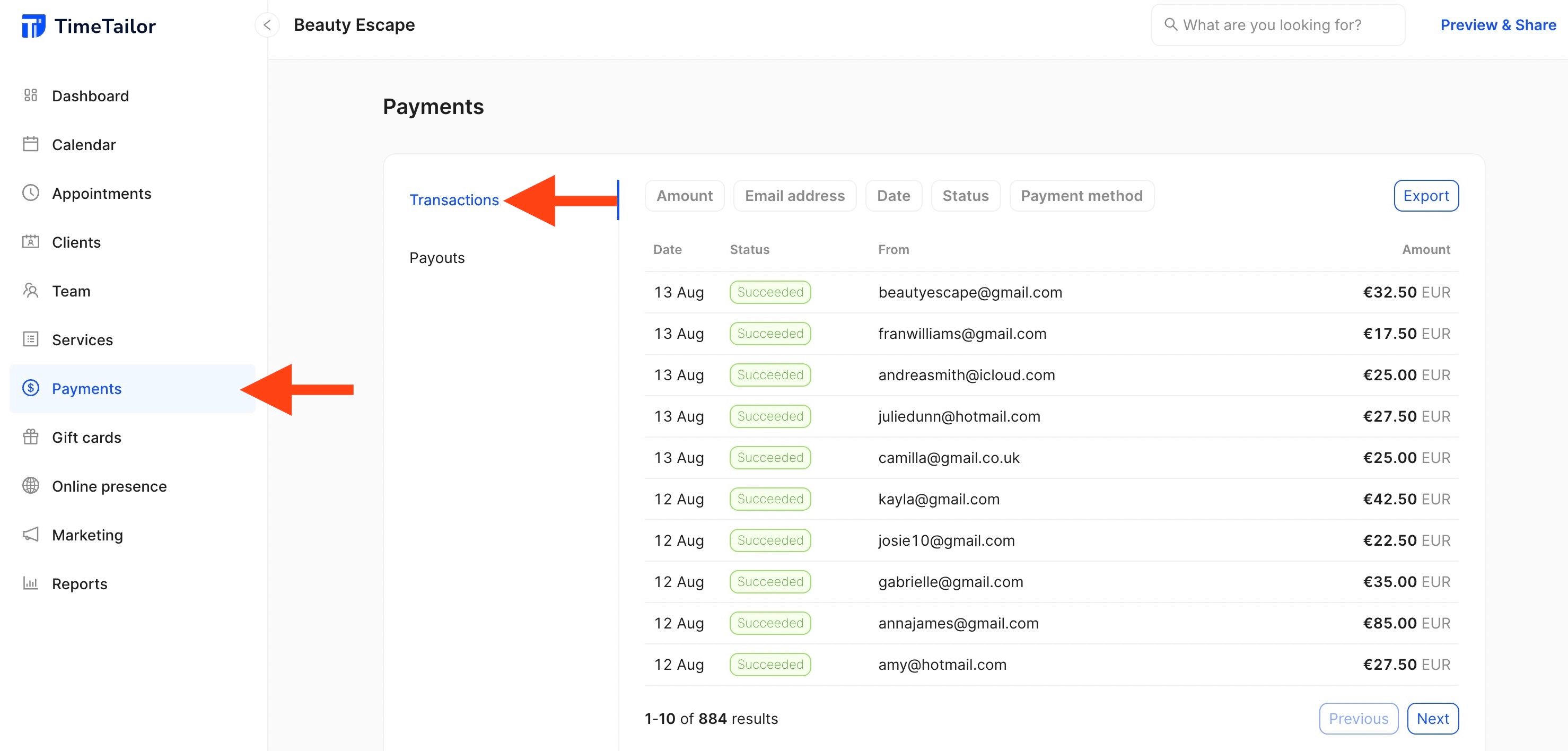 how to refund a client