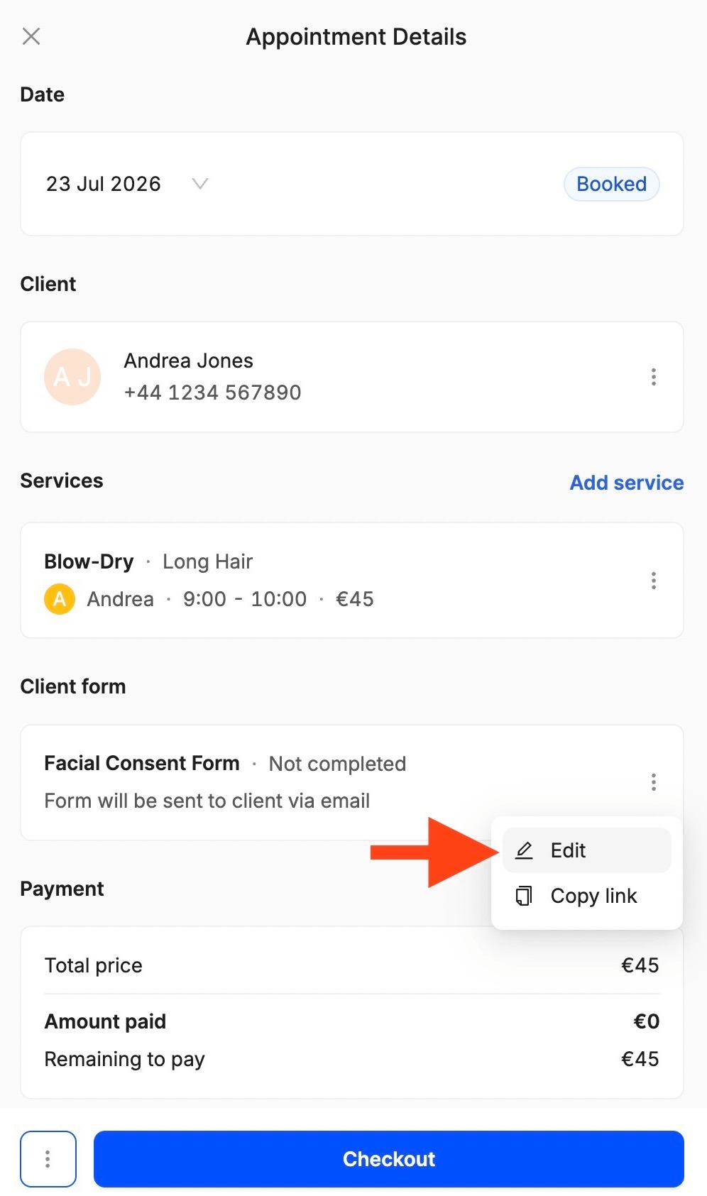 how to complete consent forms in-salon