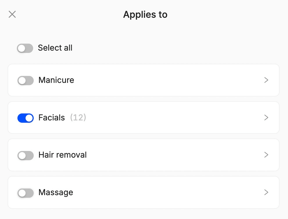 how to create different consent forms for different services
