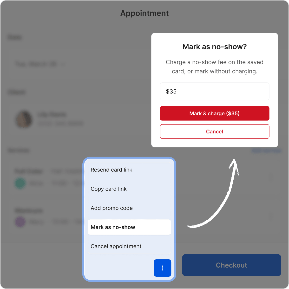 how to use the card on file function