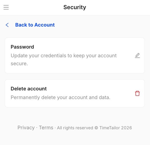 how to delete your account