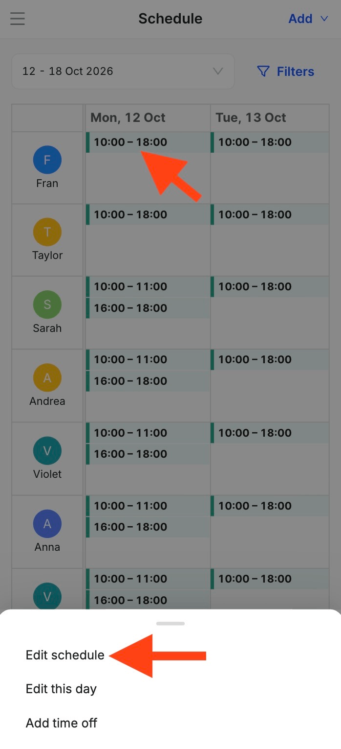 how to set recurring schedules