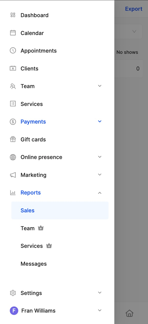 how to access sales reports