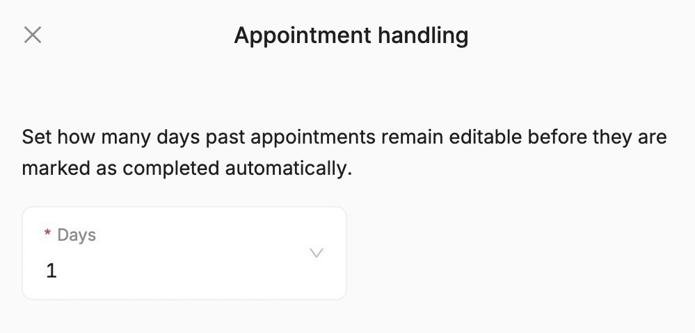 how to edit past appointments