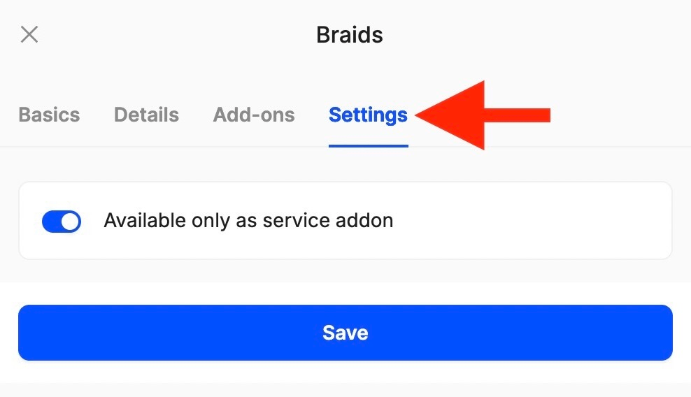 how to make a service available as an add-on