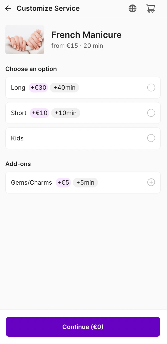 how to promote add-ons inside the booking portal
