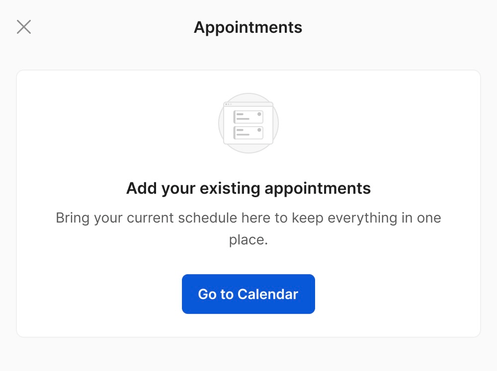import your existing salon appointments