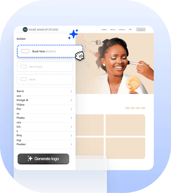makeup artist booking website
