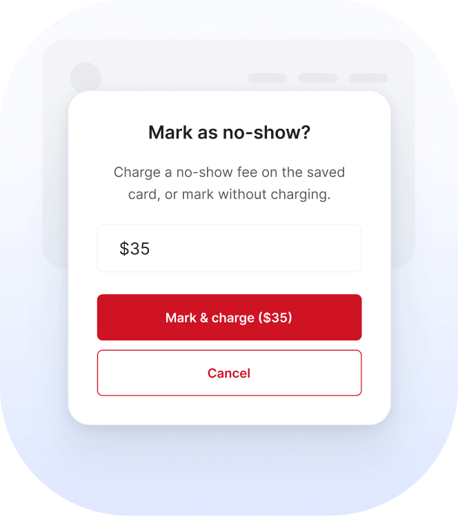 salon scheduling software with no-show protection