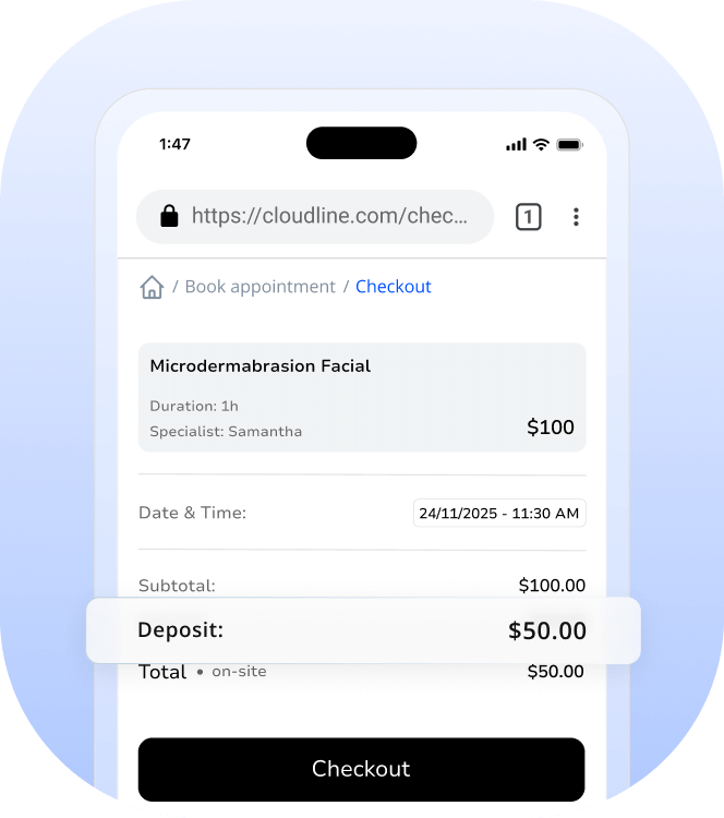 skincare salon managing system
