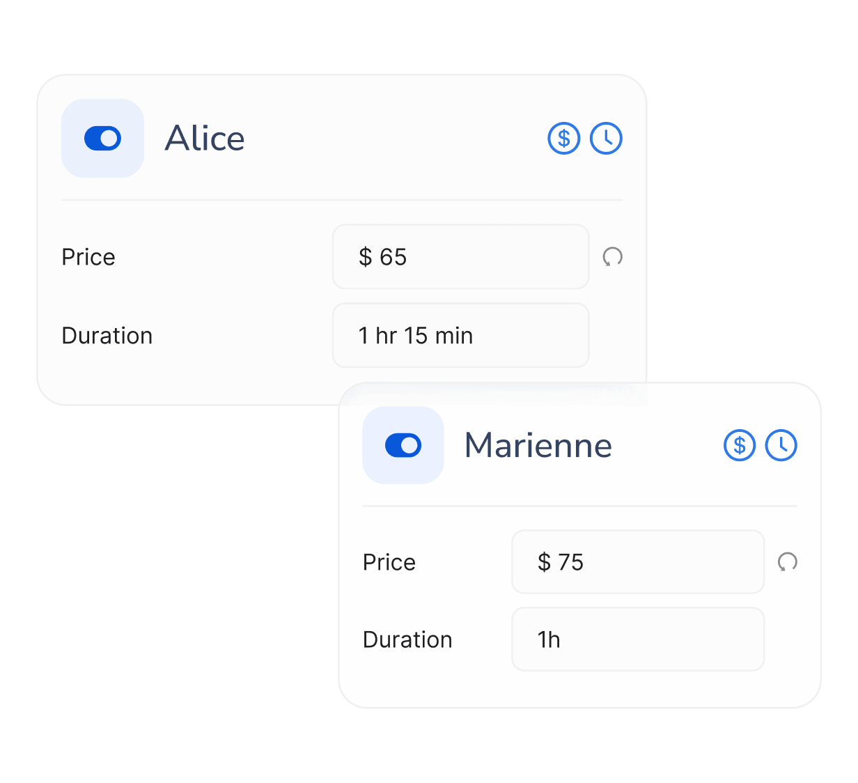 salon software with custom service pricing and durations