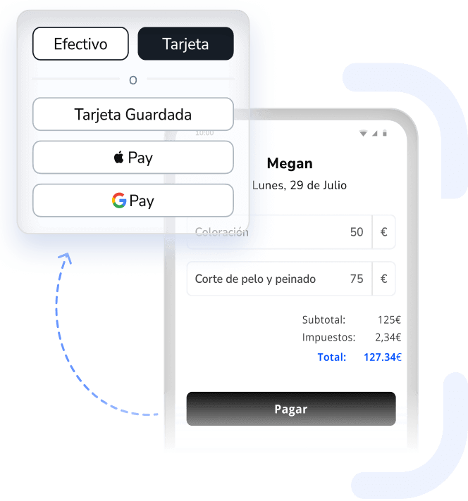 procesamiento de tarjetas de crédito para salones