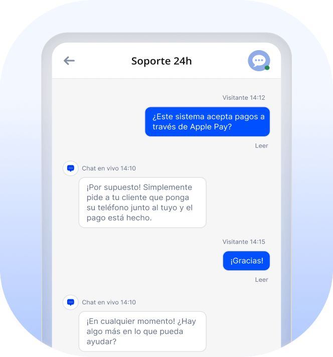 soporte por chat en vivo