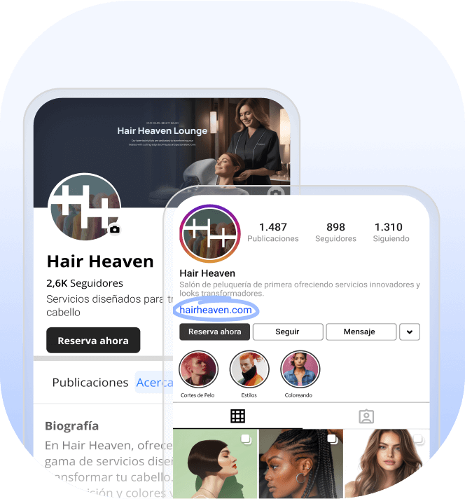 obtén reservas desde tus cuentas de redes sociales