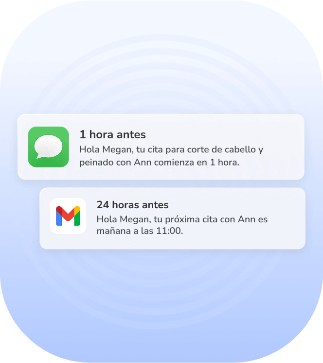 recordatorios de notificación para reservar de nuevo