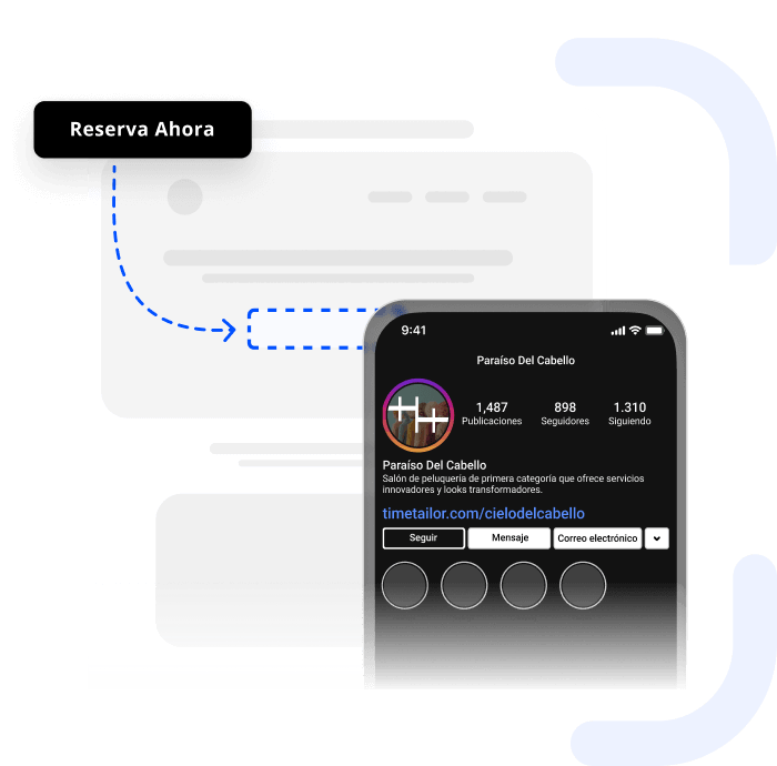 software para agendar citas en salón - integración web & instagram