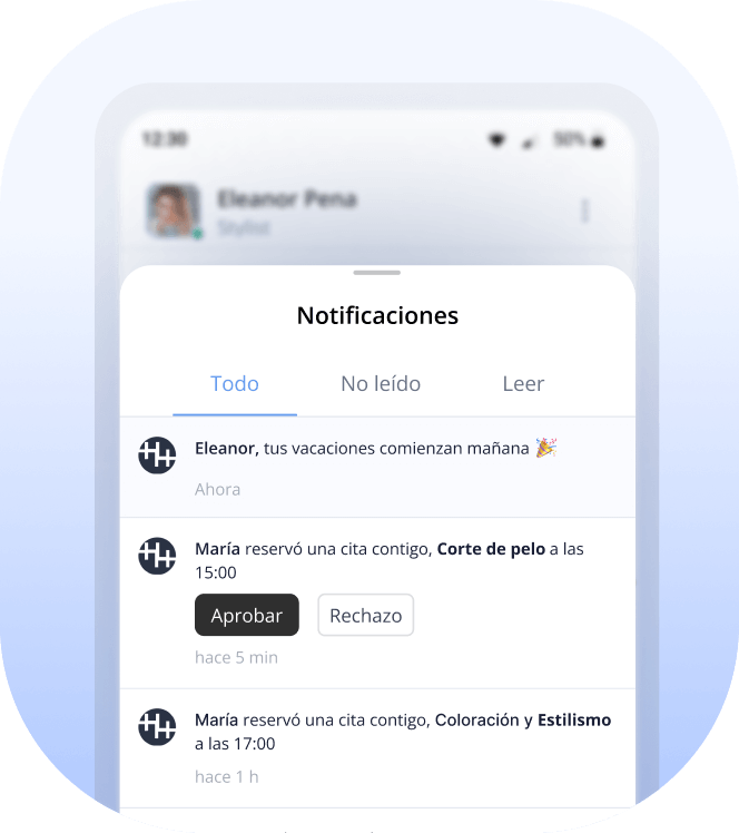 integración del calendario de turnos del equipo con software de reservas de salón