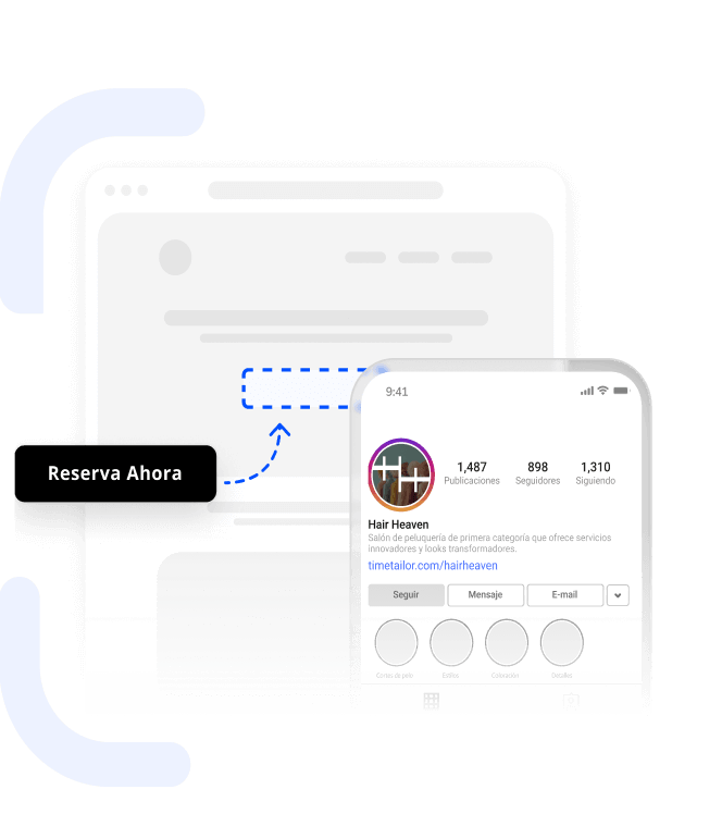 software de reservas para Facebook e Instagram