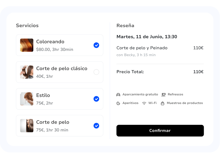 software para salón gratis para la auto-reserva de pequeños negocios