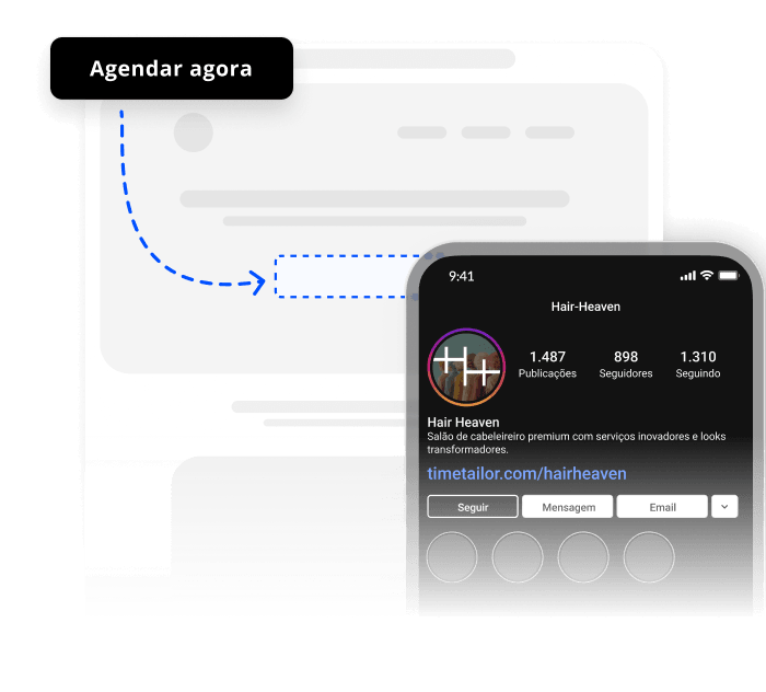 software de agendamento para salão - integração com website & instagram