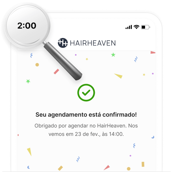 Sistema de Agendamento Online para Salões permitindo que clientes agendem 24/7