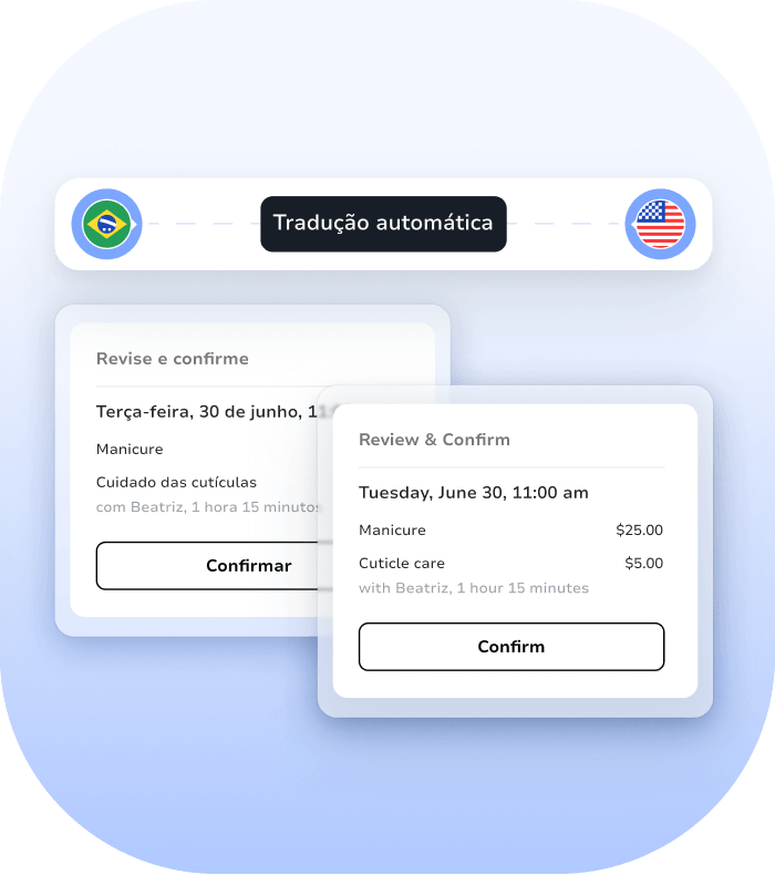 sistema de agendamento online para salão tradutor