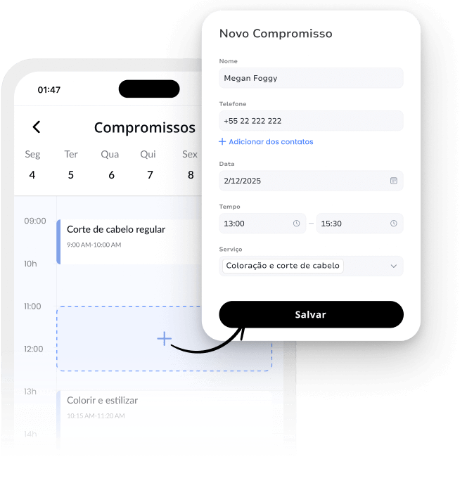 software de salão agendamentos manuais gratuitos