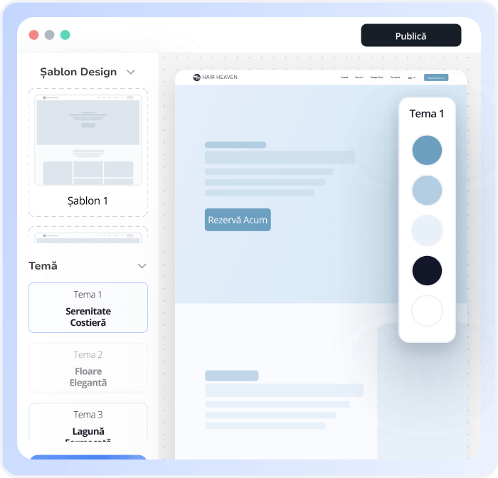 template website salon